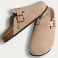 Suede Cork Mules