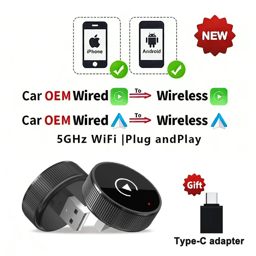 Wireless CarPlay Android Auto Adapter